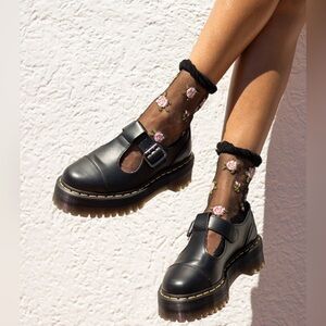 MELISSA Farah Black Jelly Mary Jane Soft Grunge Platform 10